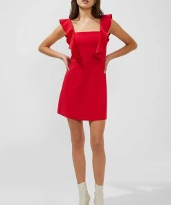 French Connection Whisper Ruffle Mini Dress