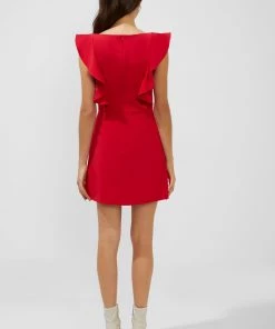 French Connection Whisper Ruffle Mini Dress