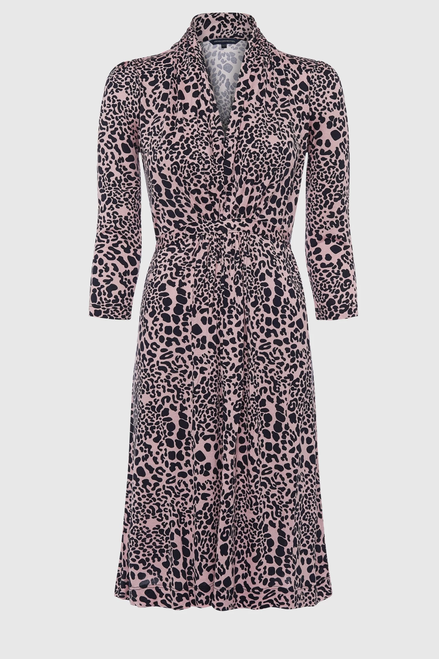 French Connection Animal Meadow Jersey V Neck Dress 3 French Connection Animal Meadow Jersey V Neck Dress