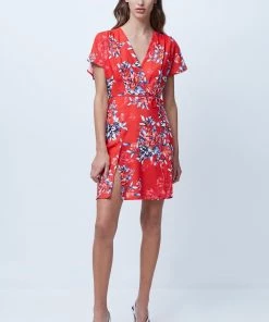French Connection Sale Coletta Crepe Short Sleeve Dress