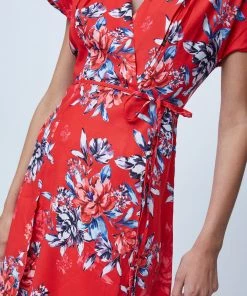 French Connection Sale Coletta Crepe Short Sleeve Dress
