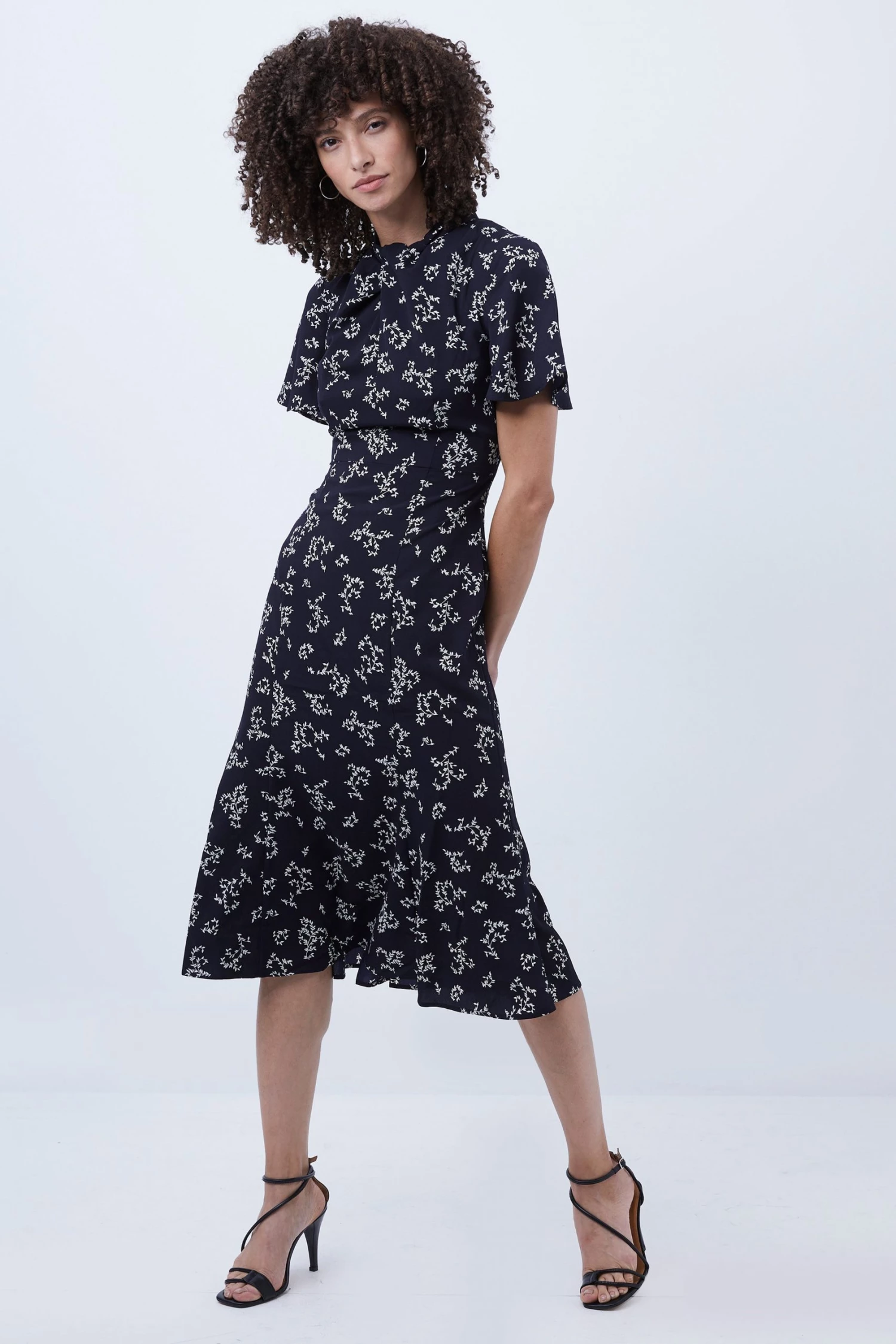 French Connection Sale Ansa Bruna Crepe Twist Neck Dress 3 French Connection Sale Ansa Bruna Crepe Twist Neck Dress