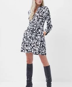 French Connection Sale Eltra Meadow Jersey Shirt Dress