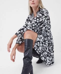 French Connection Sale Eltra Meadow Jersey Shirt Dress