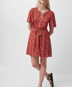French Connection Cersier Meadow Jersey Belted Dress Sale