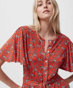 French Connection Cersier Meadow Jersey Belted Dress Sale