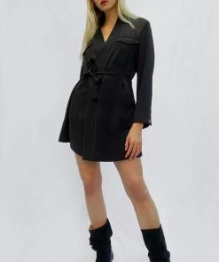 French Connection Last Chance To Buy Colet Wrap Tuxedo Dress