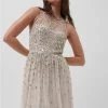 French Connection Elin Embellished Sleeveless Dress Sale