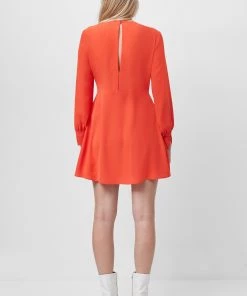 French Connection Sale Emmy Crepe Long Sleeve Dress