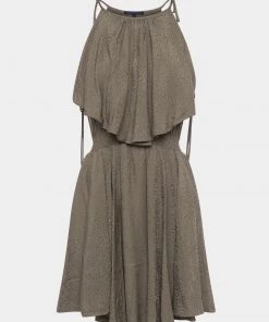 French Connection Dua Drape Halter Neck Dress Sale