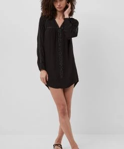 French Connection Sale Isling Drape Embellished Mini Dress