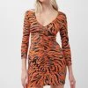 French Connection Last Chance To Buy Thita Tiger Print Bodycon Dress