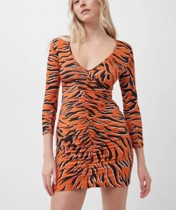 French Connection Last Chance To Buy Thita Tiger Print Bodycon Dress