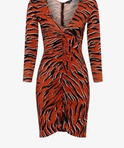 French Connection Last Chance To Buy Thita Tiger Print Bodycon Dress