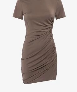 French Connection Sissy Ruched T-Shirt Dress 12 French Connection Sissy Ruched T-Shirt Dress