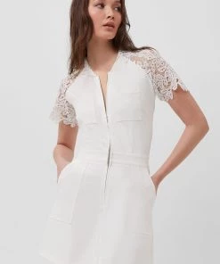 French Connection Simonah Lace Panelled Mini Dress 11 French Connection Simonah Lace Panelled Mini Dress