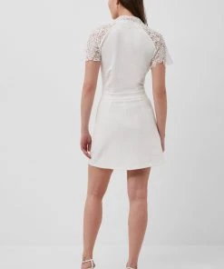 French Connection Simonah Lace Panelled Mini Dress 13 French Connection Simonah Lace Panelled Mini Dress