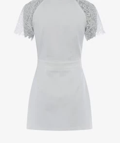 French Connection Simonah Lace Panelled Mini Dress 15 French Connection Simonah Lace Panelled Mini Dress