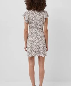 French Connection Aura Drape V-Neck Dress Sale