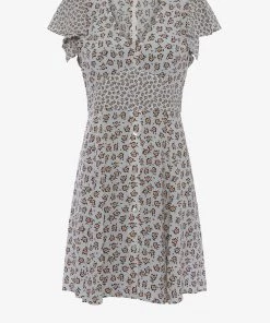 French Connection Aura Drape V-Neck Dress Sale