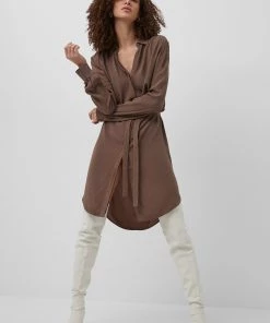 French Connection Last Chance To Buy Clua Drape Shirt Dress