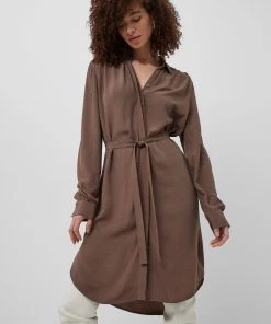 French Connection Last Chance To Buy Clua Drape Shirt Dress