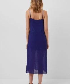 French Connection Calandra Crinkle Midi Slip Dress 14 French Connection Calandra Crinkle Midi Slip Dress