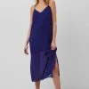 French Connection Calandra Crinkle Midi Slip Dress