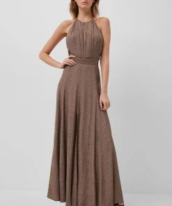 French Connection Dua Drape Keyhole Maxi Dress