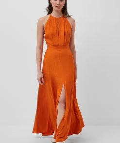 French Connection Sale Dua Drape Keyhole Maxi Dress