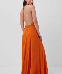 French Connection Sale Dua Drape Keyhole Maxi Dress