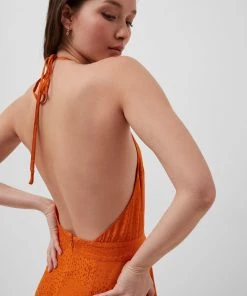 French Connection Sale Dua Drape Keyhole Maxi Dress