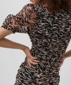 French Connection Iger Crinkle Mix Mini Dress