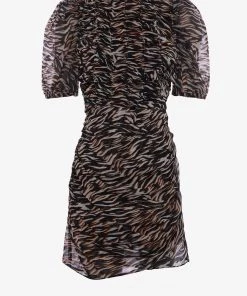 French Connection Iger Crinkle Mix Mini Dress