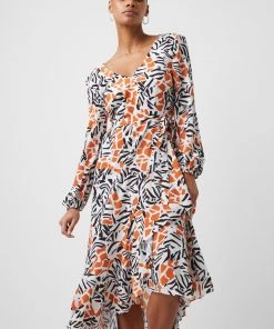 French Connection Last Chance To Buy Afra Verona Drape Midi Dress