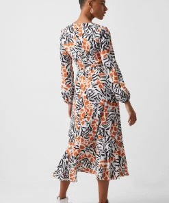 French Connection Last Chance To Buy Afra Verona Drape Midi Dress