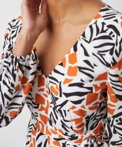 French Connection Last Chance To Buy Afra Verona Drape Midi Dress