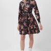 French Connection Elvia Drape Pleated Dress