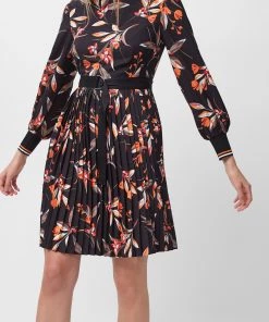 French Connection Elvia Drape Pleated Dress