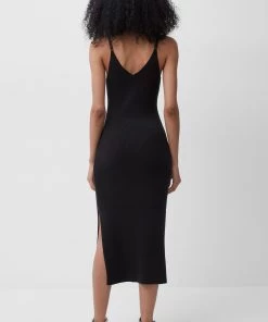 French Connection Last Chance To Buy Lenny Ribbed Knit Midi Dress
