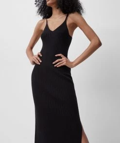 French Connection Last Chance To Buy Lenny Ribbed Knit Midi Dress