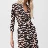 French Connection Thita Tiger Print Jersey Dress