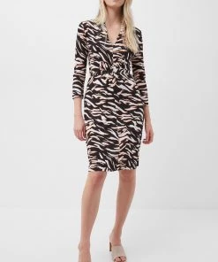 French Connection Thita Tiger Print Jersey Dress