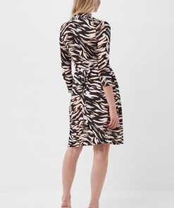 French Connection Thita Tiger Print Jersey Dress