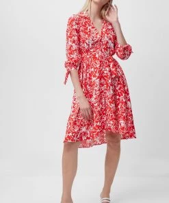 French Connection Fayola Drape Shirt Dress