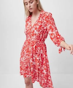 French Connection Fayola Drape Shirt Dress