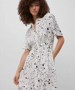 French Connection Sale Droplet Drape Shirt Dress