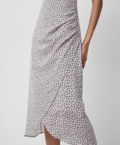 French Connection Aura Ditsy Verona Tie Midi Dress