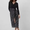 French Connection Doe Mix Jersey Wrap Midi Dress