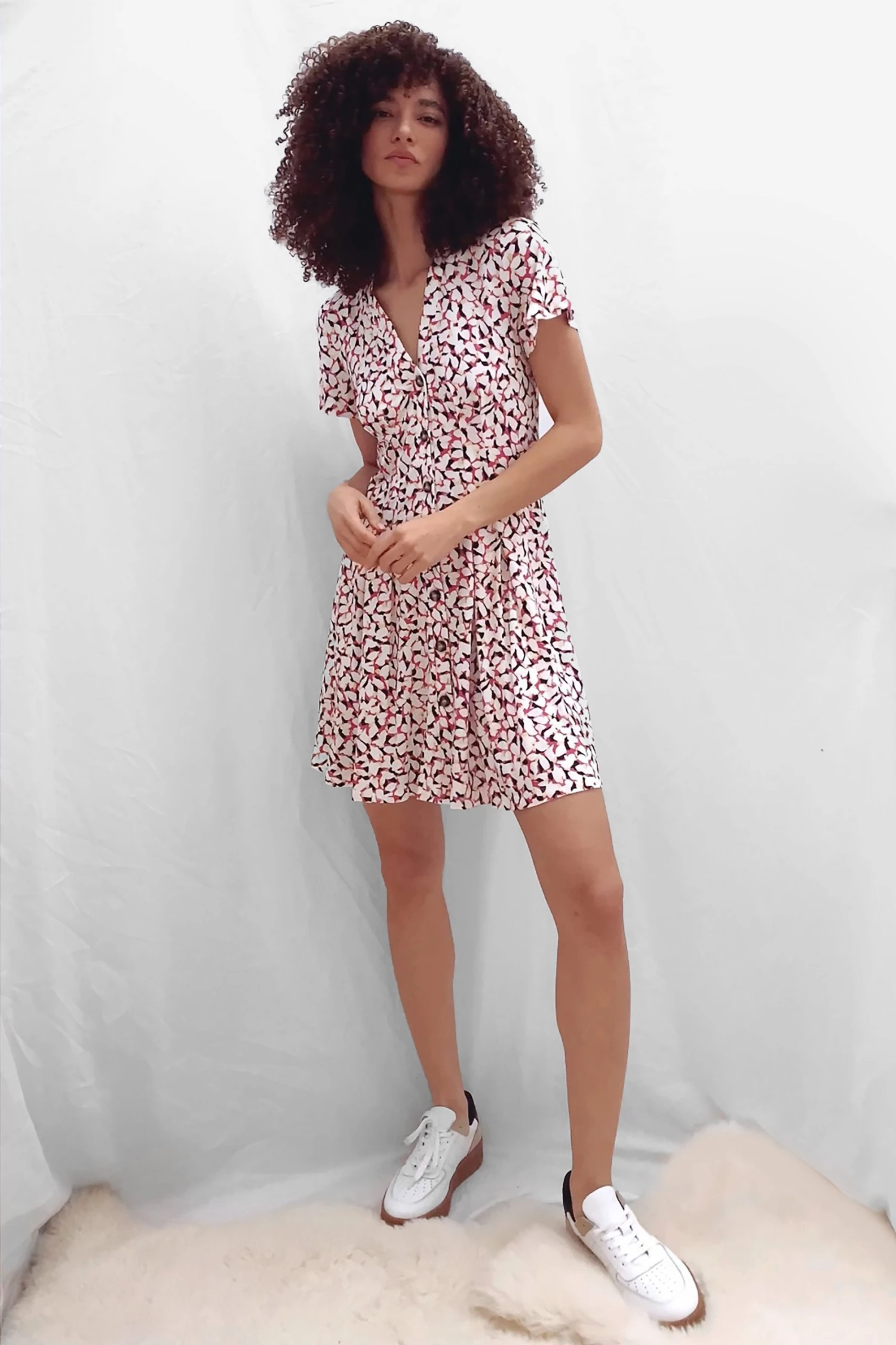 French Connection Pame Ekeze Meadow Jersey Dress 5 French Connection Pame Ekeze Meadow Jersey Dress